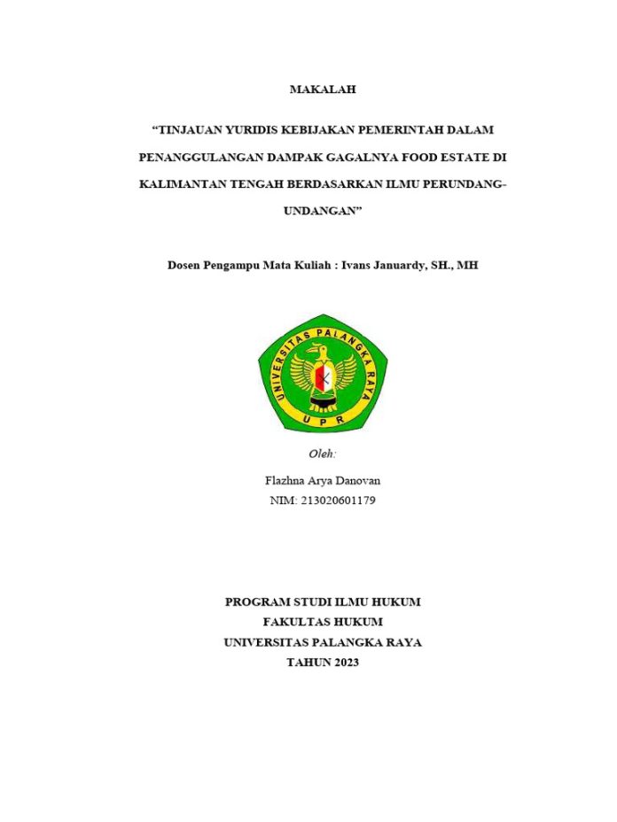 Attachment for Setahun Prabowo: Mengulang 30 Tahun Kegagalan 'Food Estate'
