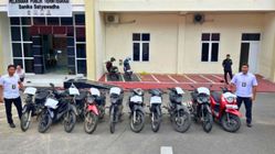 Polres Aceh Selatan Ungkap Kasus Pencurian Motor, Amankan 10 Sepeda Motor Curian