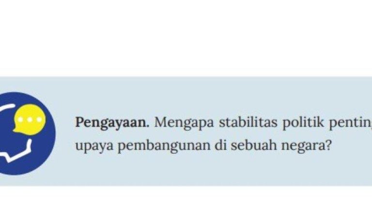 Kunci Jawaban IPS Kelas 9 Halaman 141: Mengapa Stabilitas Politik Penting