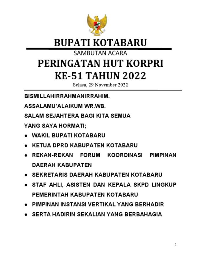 Attachment for 22 Caption Medsos Meriahkan HUT KORPRI ke-54 Tahun 2025, Nuansa Lebih Berwarna