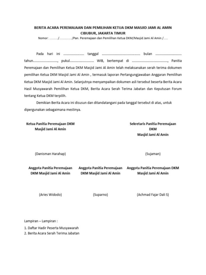 Attachment for Imadudin Terpilih Jadi Ketua DKM Masjid Nurul Jami BAP 1 Kota Serang 2026–2029, Siap Tuntaskan Pembangunan