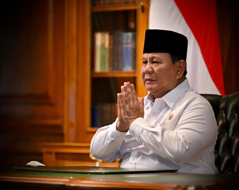 Dharma Santi 2026, Prabowo Apresiasi Kepedulian Umat Hindu Jaga Persatuan